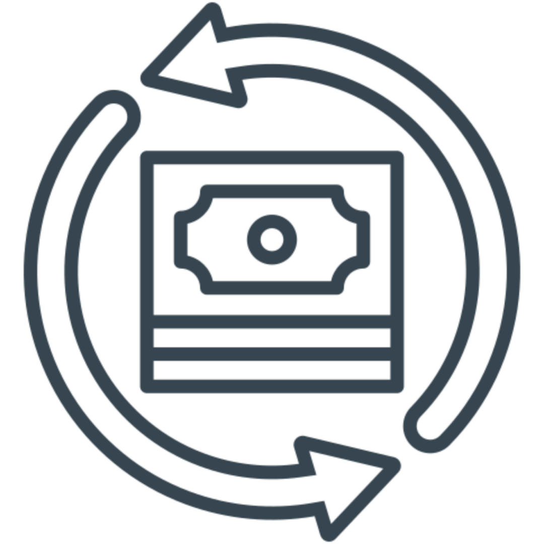 Financial transaction loop symbol
