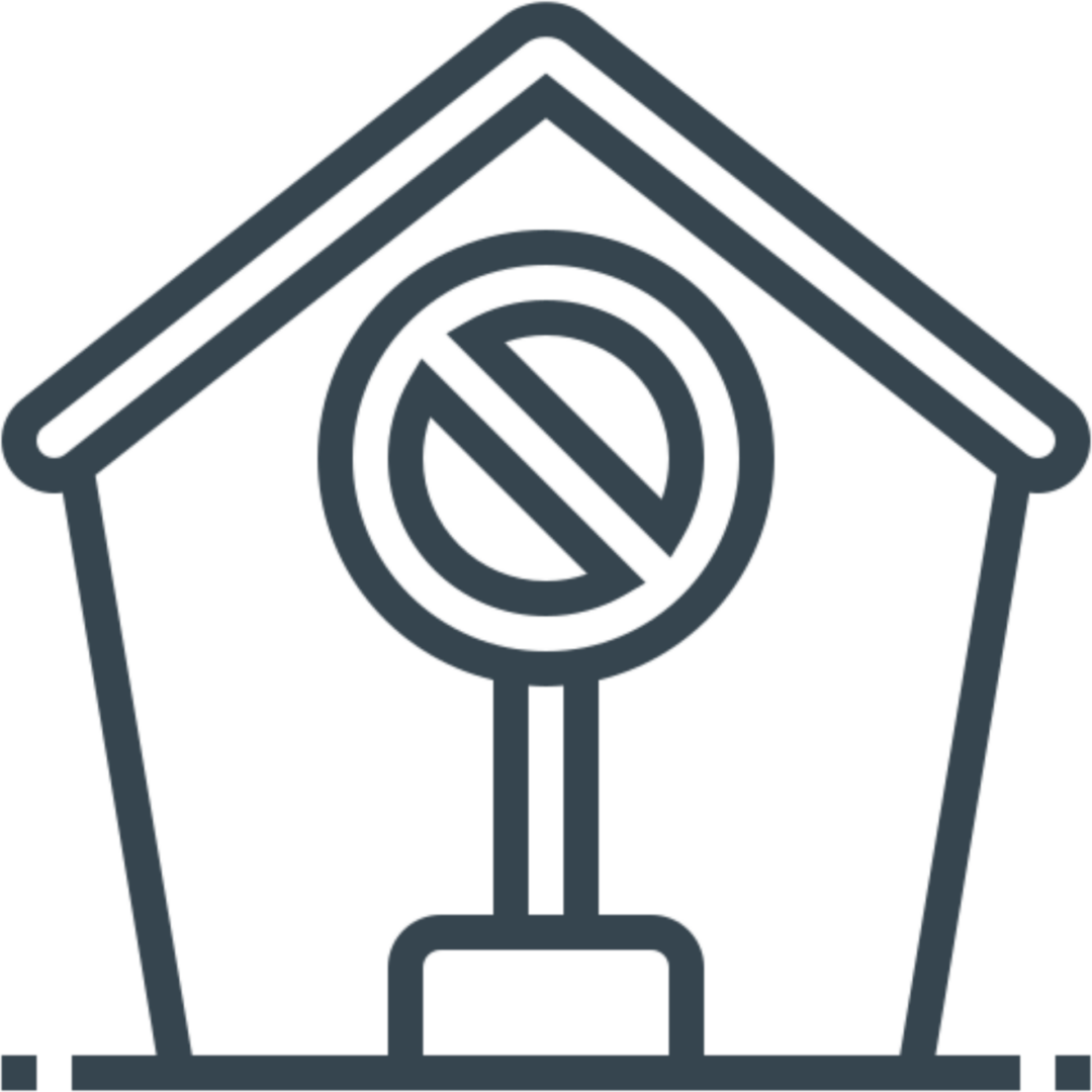 Bird feeder prohibition symbol