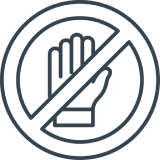 No entry hand symbol