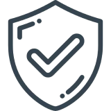 Shield with checkmark icon